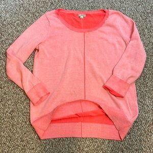 GAP - Designed and Crafted - limited edition fluorescent pink pullover - LG